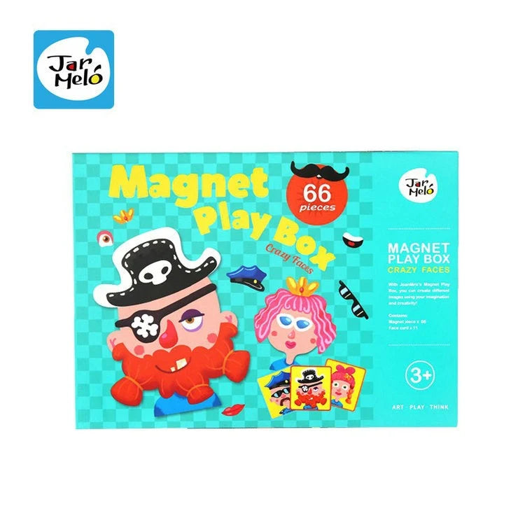 Jarmelo - Magnet Play Box - Crazy Faces