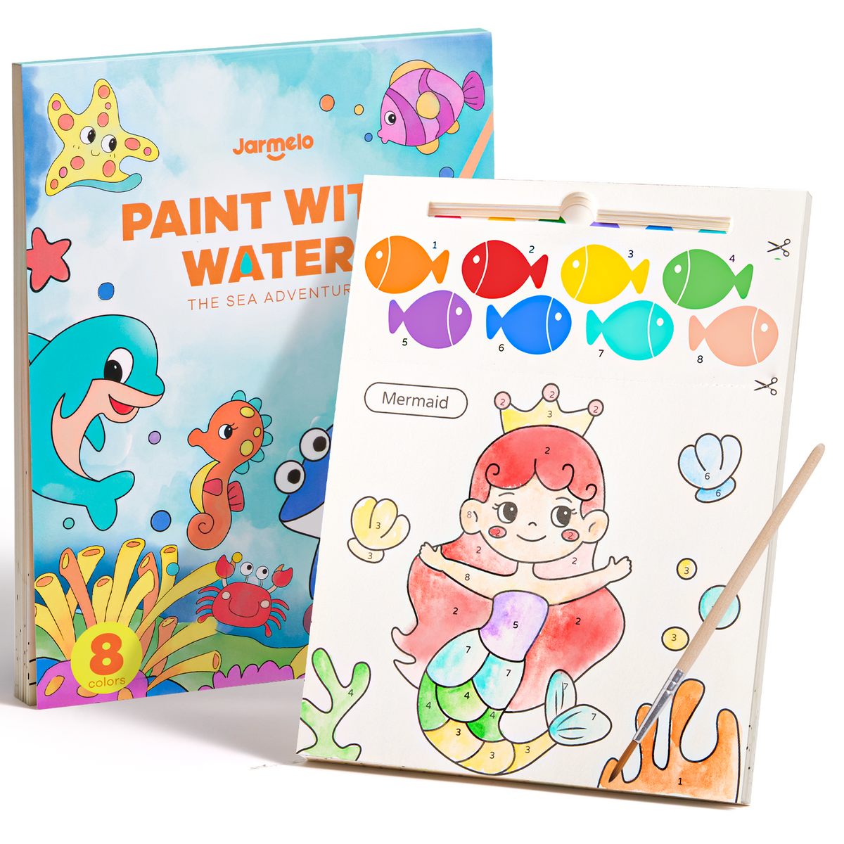 Jarmelo - Paint with Water Books - Sea Adventure